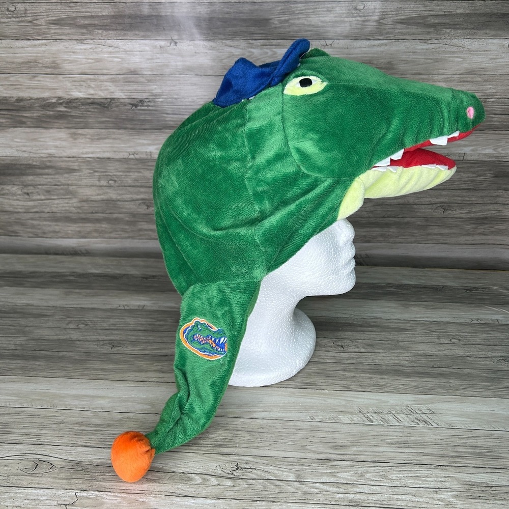 Florida Gators Mascot Head Plush Hat Alligator Cap UF University of Florida